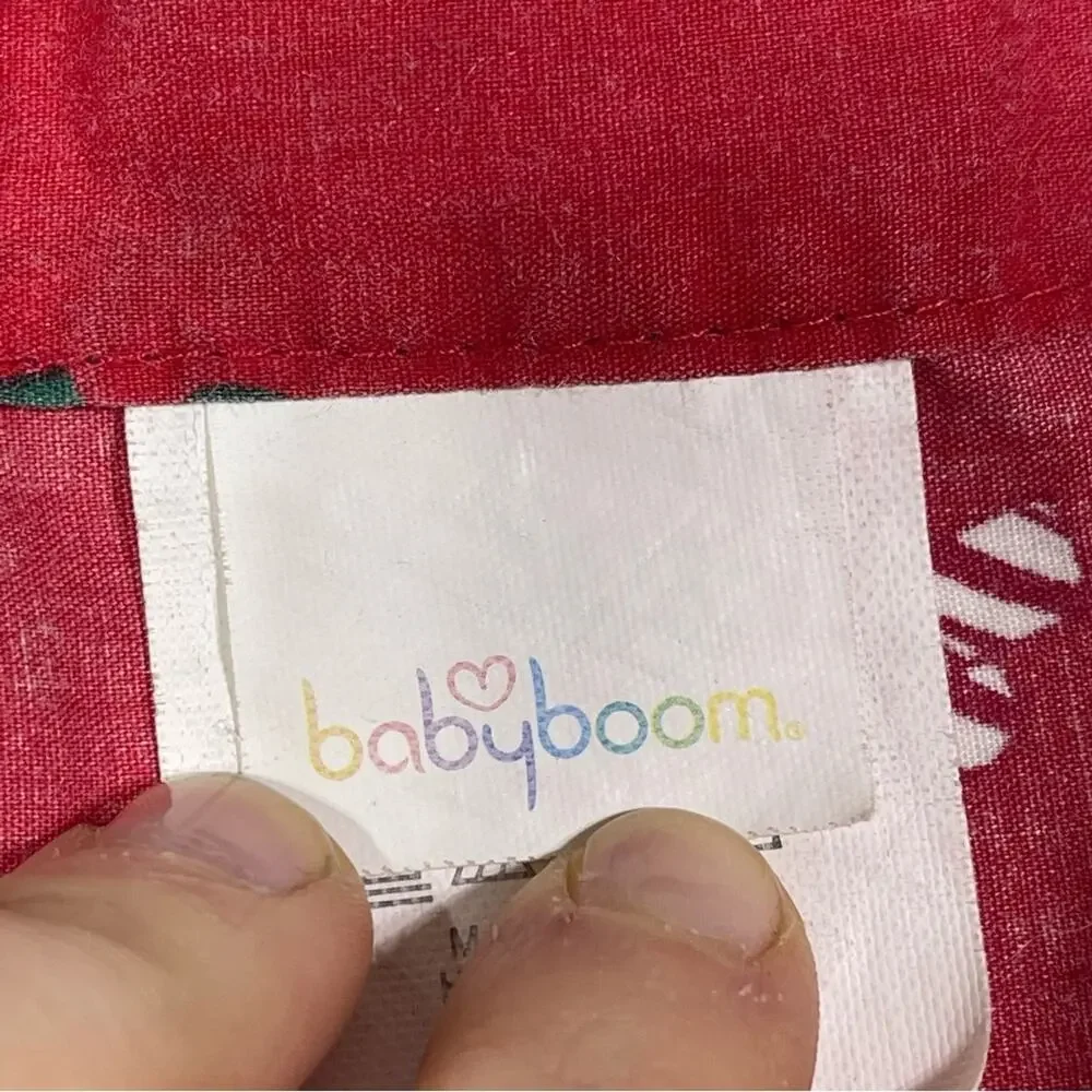 Babyboom, Candy Cane Kid Sized Apron. Velcro Closure for neck Strap.